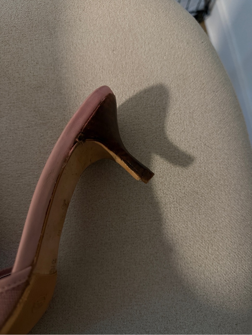 Coach Blush Pink Logo Jacquard Slide Mules with Gold Buckle - Picture 7 of 8
